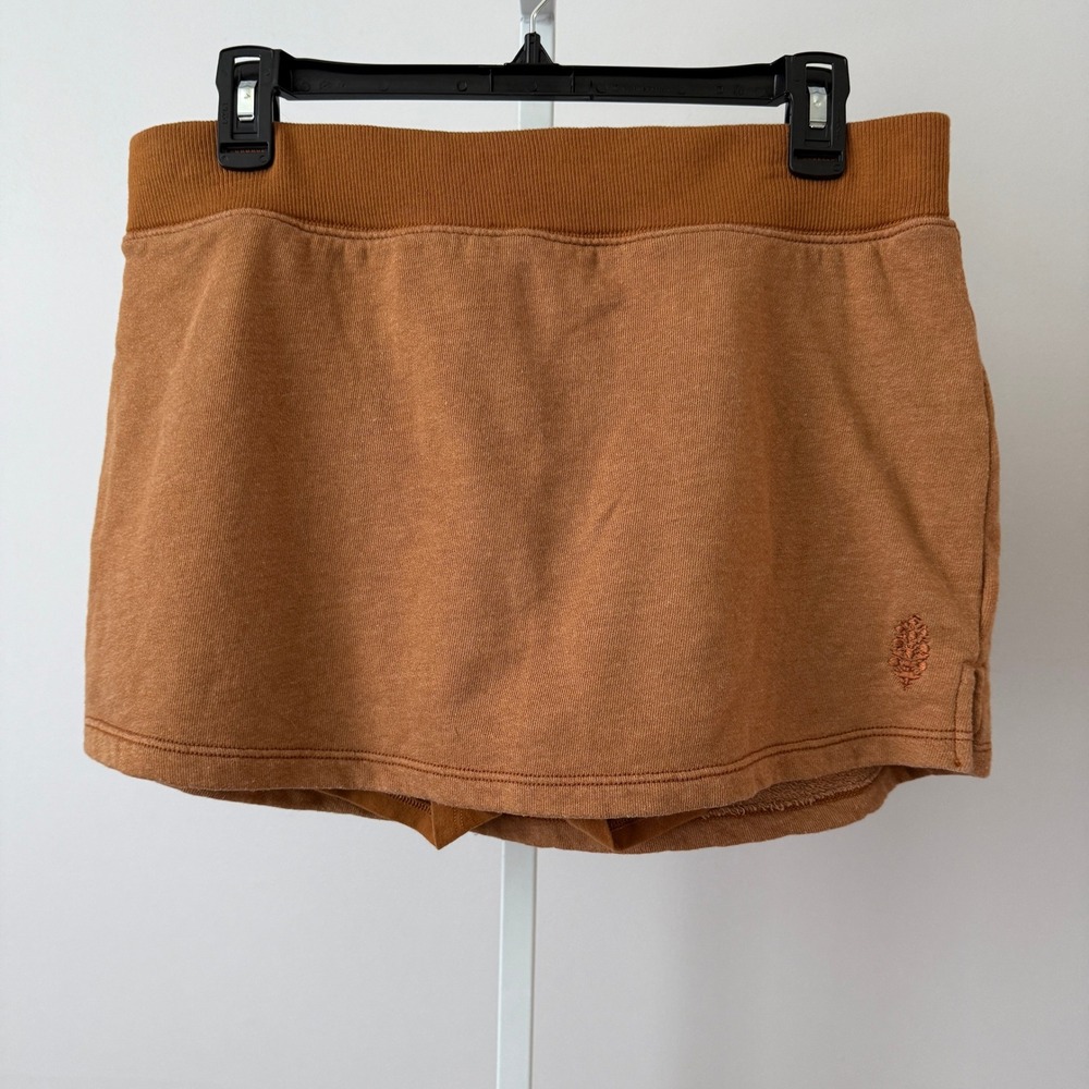 Free People Movement L Brown Skort Mini Activewear Yoga Athleisure Workout Gym